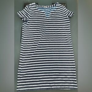 Anthropologie Jane and Delancey Navy/ White Striped T-Shirt Dress Size Small